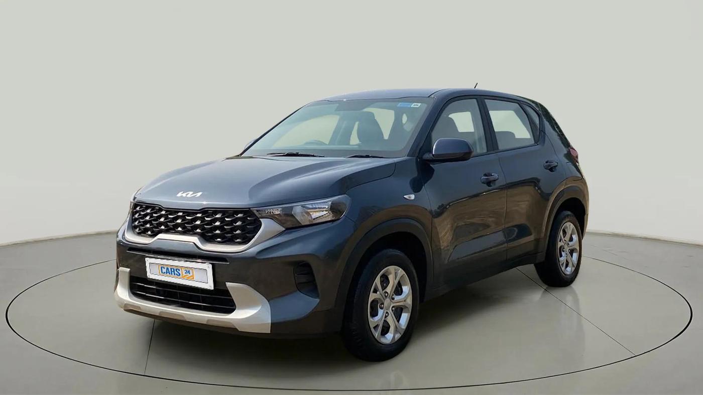 2023 KIA SONET HTE 1.2, Petrol, Manual, 9,743 km, Left Front Diagonal