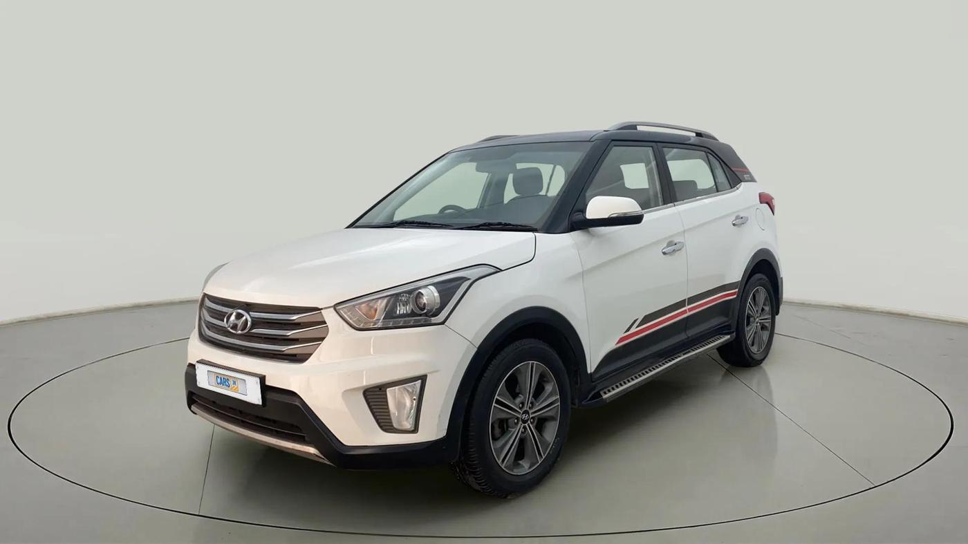 2016 Hyundai Creta SX PLUS  ANNIVERSARY EDITION 1.6 PETROL, Petrol, Manual, 1,01,967 km, Left Front Diagonal
