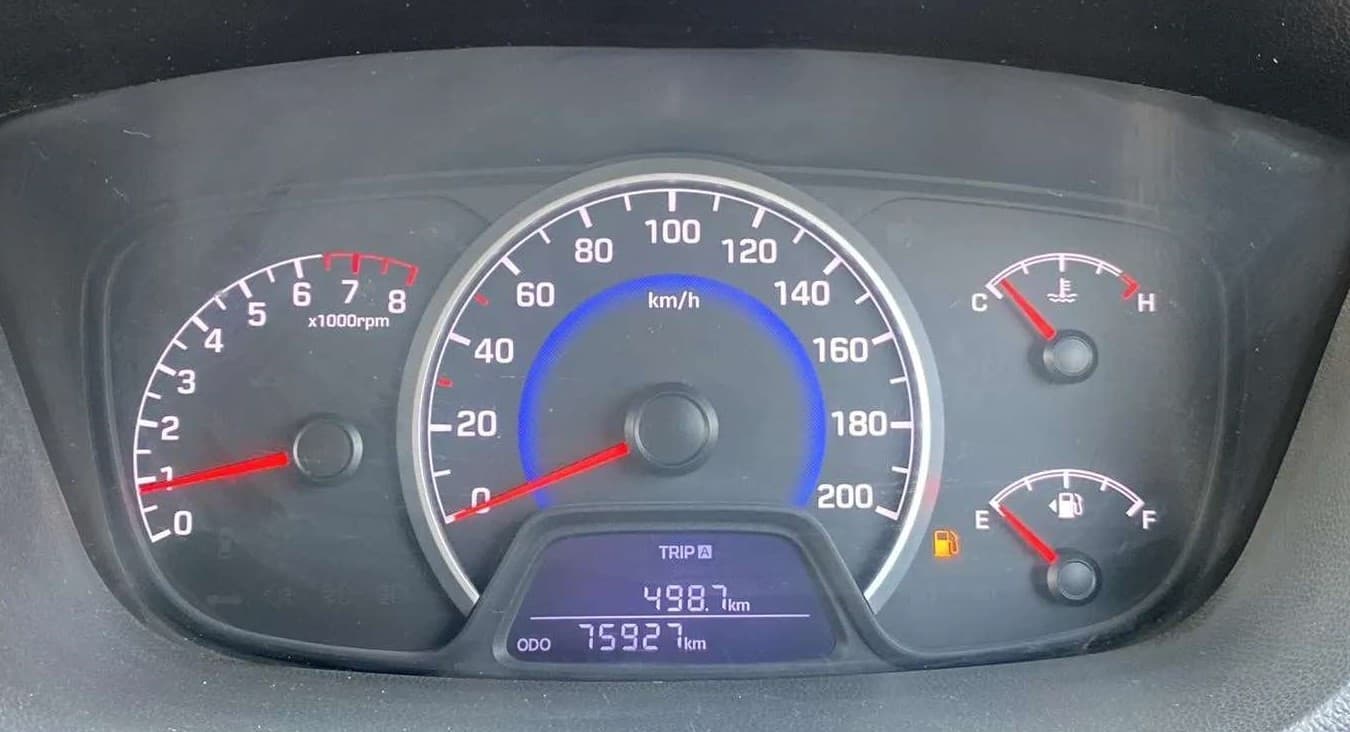 2018 Hyundai Grand i10 ASTA 1.2 KAPPA VTVT, Petrol, Manual, 75,960 km, Odometer Image