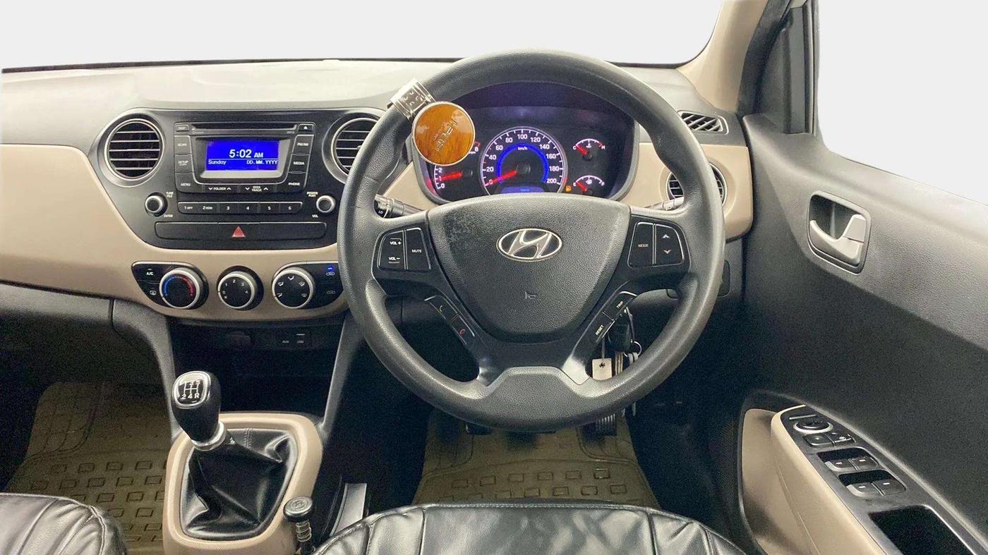 2015 Hyundai Grand i10 SPORTZ 1.2 KAPPA VTVT, CNG, Manual, 88,288 km, Steering Wheel Close Up