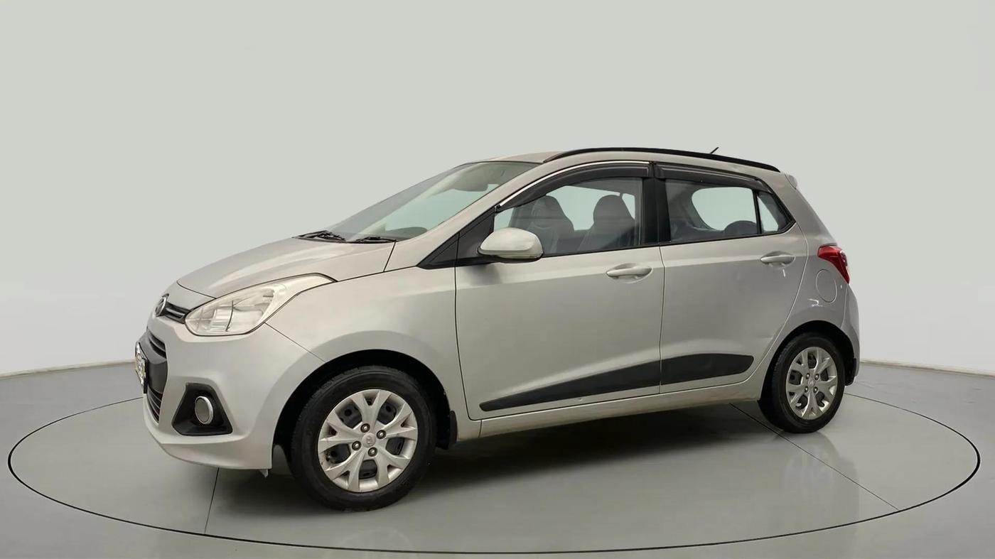 2015 Hyundai Grand i10 SPORTZ 1.2 KAPPA VTVT, CNG, Manual, 88,288 km, Left Front Diagonal