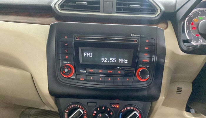 2018 Maruti Dzire VXI, Petrol, Manual, 64,513 km, Infotainment system - Button has minor damage