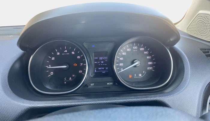 2018 Tata Tiago XZ PETROL, CNG, Manual, 98,494 km, Instrument cluster - MIL light  due to CNG outside fitment