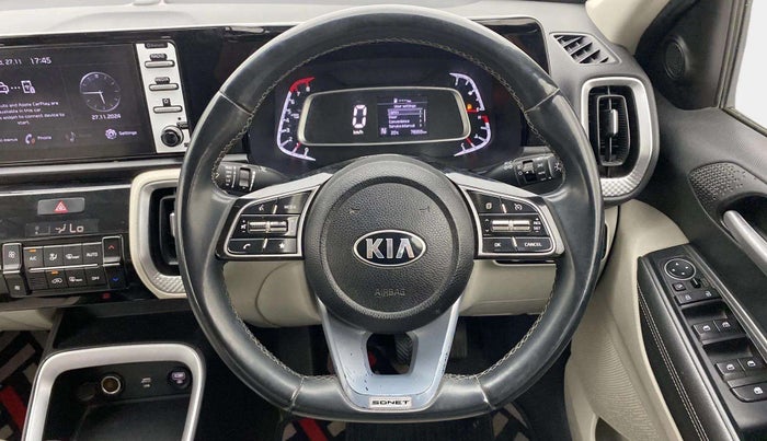 2020 KIA SONET HTX 1.0 IMT, Petrol, Manual, 78,345 km, Steering Wheel Close Up