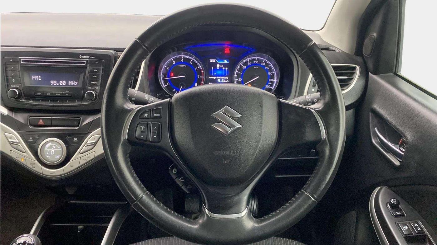 2017 Maruti Baleno ZETA PETROL 1.2, Petrol, Manual, 55,290 km, Steering Wheel Close Up
