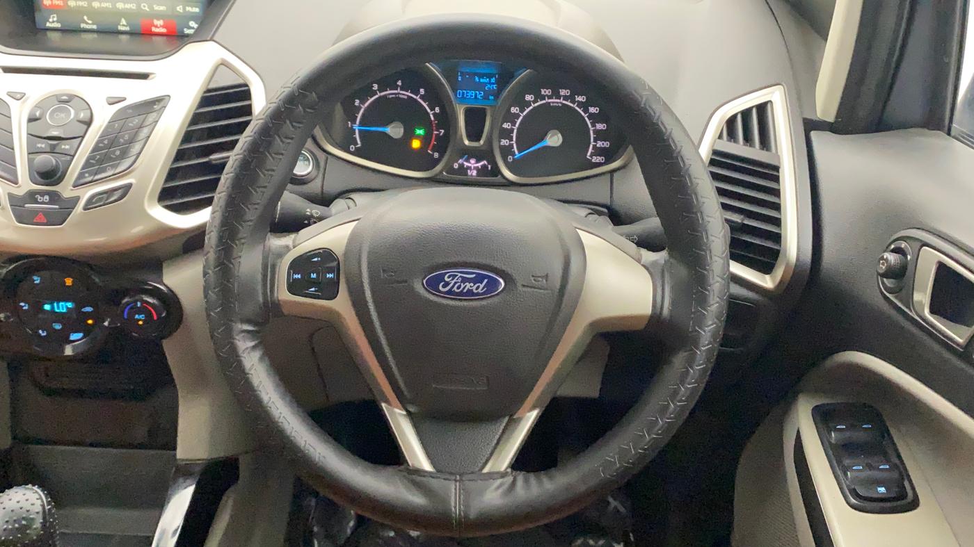 2017 Ford Ecosport TITANIUM 1.5L PETROL, CNG, Manual, 74,387 km, Steering Wheel Close Up