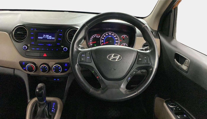 2015 Hyundai Grand i10 ASTA AT 1.2 KAPPA VTVT, Petrol, Automatic, 73,856 km, Steering Wheel Close Up