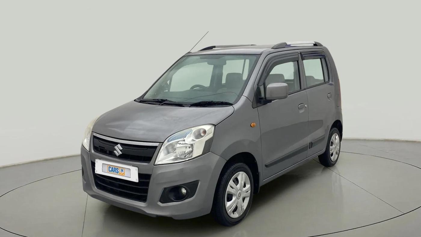 2015 Maruti Wagon R 1.0 VXI AMT, Petrol, Automatic, 87,271 km, Left Front Diagonal