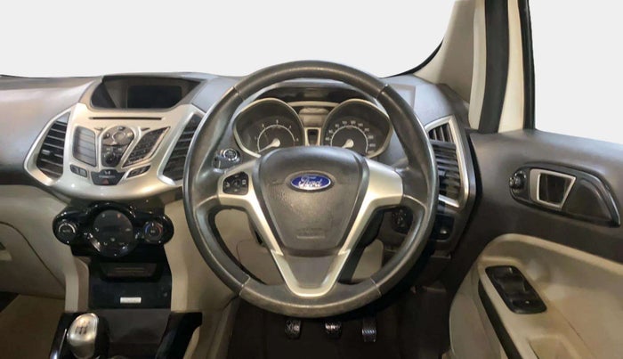 2016 Ford Ecosport TITANIUM 1.5L DIESEL, Diesel, Manual, 1,00,357 km, Steering Wheel Close Up