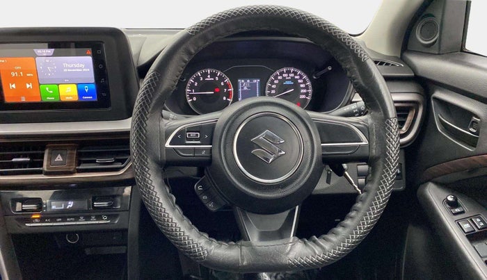 2022 Maruti BREZZA VXI SMART HYBRID, Petrol, Manual, 17,862 km, Steering Wheel Close Up