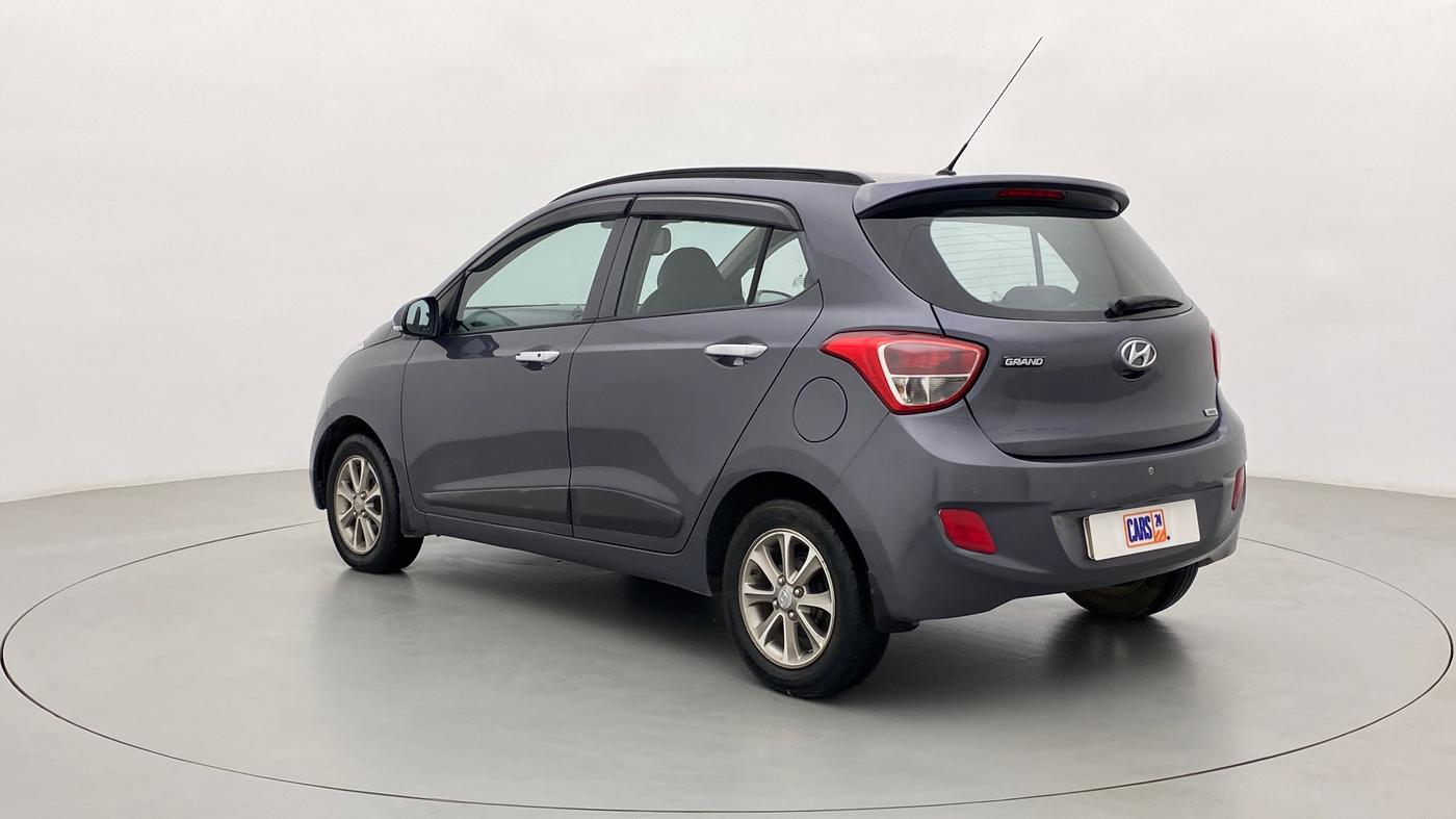 2016 Hyundai Grand i10 1.2 ASTA (O) AT, Petrol, Automatic, Left Back Diagonal