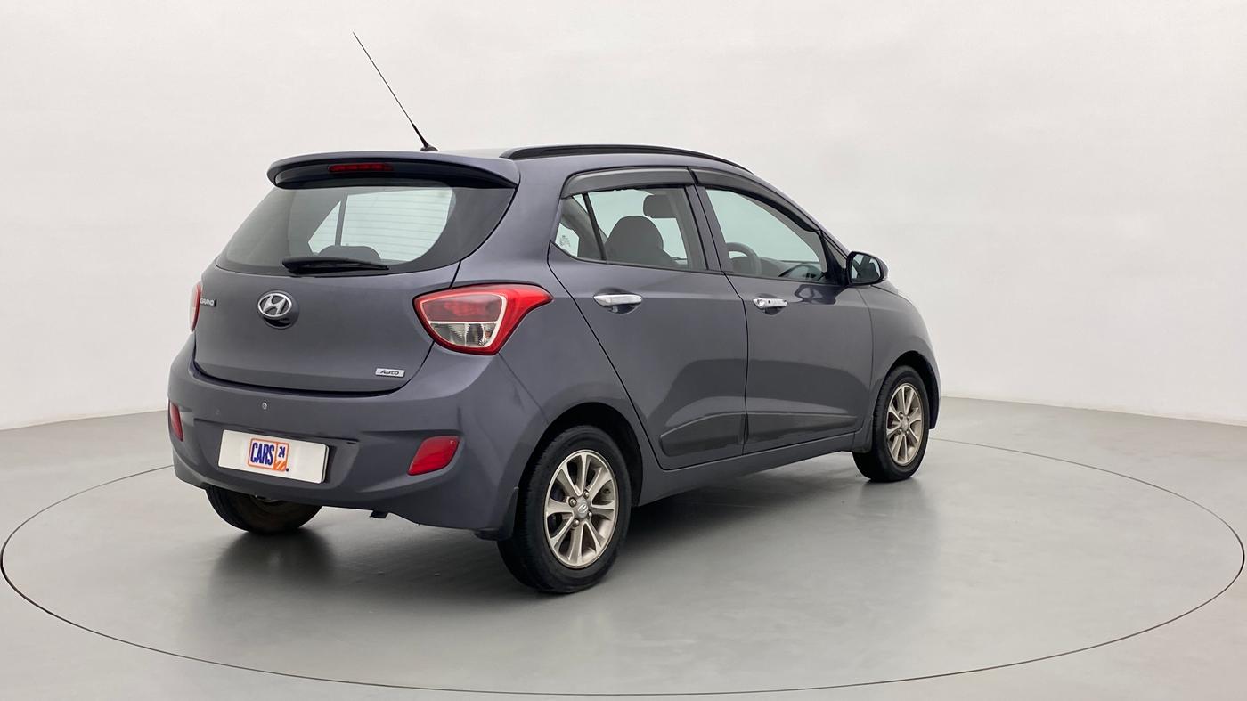 2016 Hyundai Grand i10 1.2 ASTA (O) AT, Petrol, Automatic, Right Back Diagonal