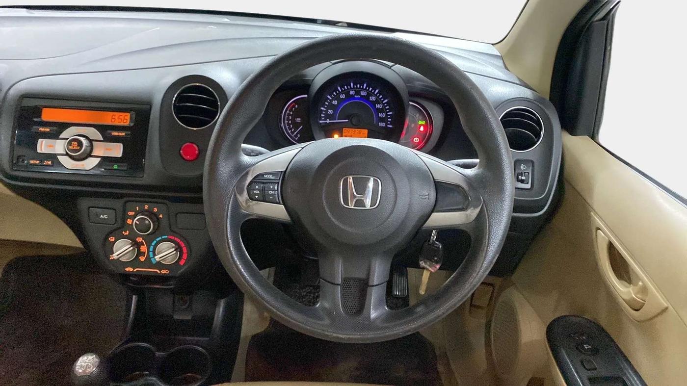 2016 Honda Amaze 1.2L I-VTEC S, Petrol, Manual, 97,419 km, Steering Wheel Close Up