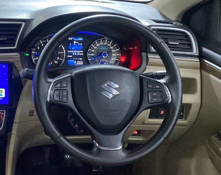 2022 Maruti Ciaz ALPHA 1.5 SHVS PETROL, Petrol, Manual, 54,559 km, Steering Wheel Close Up