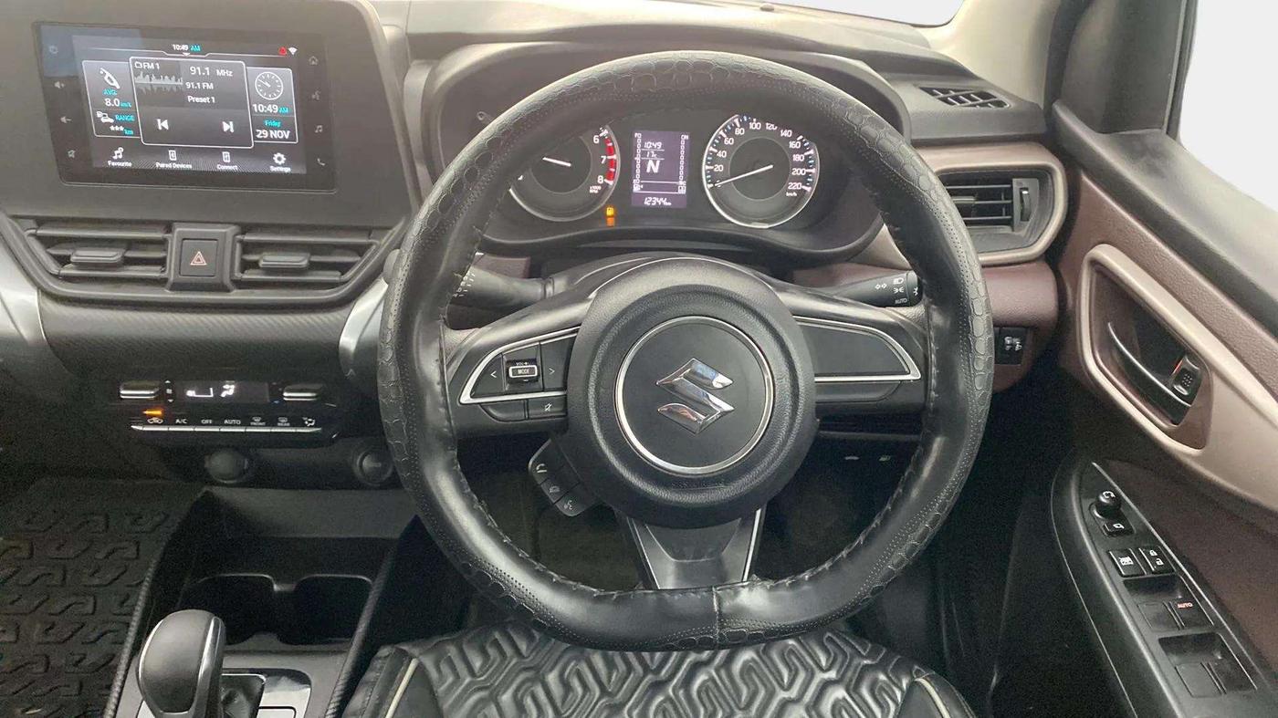2023 Maruti FRONX DELTA PLUS 1.2L AGS, Petrol, Automatic, 13,378 km, Steering Wheel Close Up