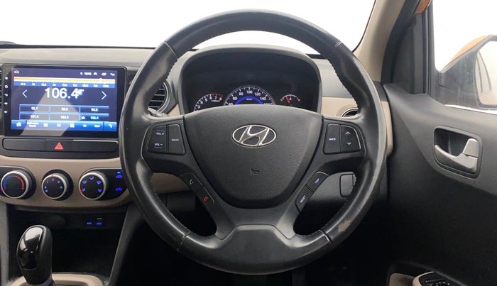 2015 Hyundai Grand i10 ASTA AT 1.2 KAPPA VTVT, Petrol, Automatic, 29,390 km, Steering Wheel Close Up