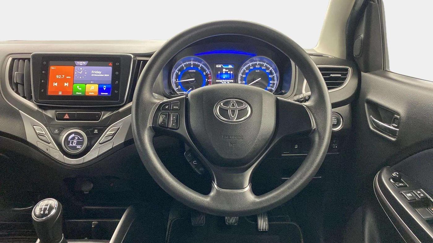 2021 Toyota Glanza G, Petrol, Manual, 35,112 km, Steering Wheel Close Up