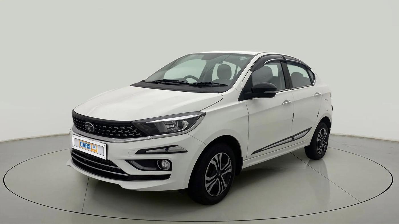 2024 Tata TIGOR XZ PLUS CNG, CNG, Manual, 7,989 km, Left Front Diagonal
