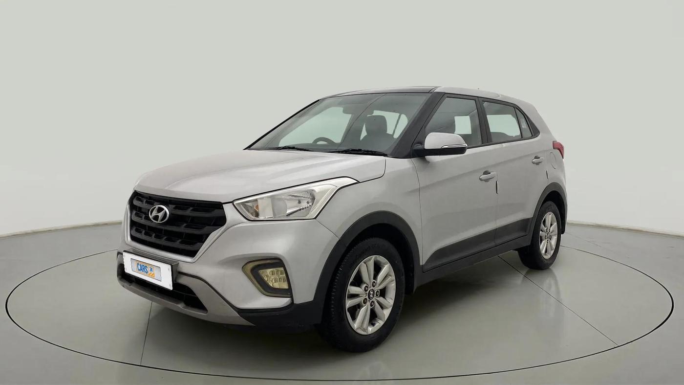 2018 Hyundai Creta E PLUS 1.6 PETROL, Petrol, Manual, 86,807 km, Left Front Diagonal