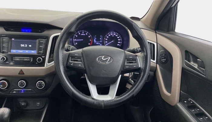 2018 Hyundai Creta E PLUS 1.6 PETROL, Petrol, Manual, 86,807 km, Steering Wheel Close Up