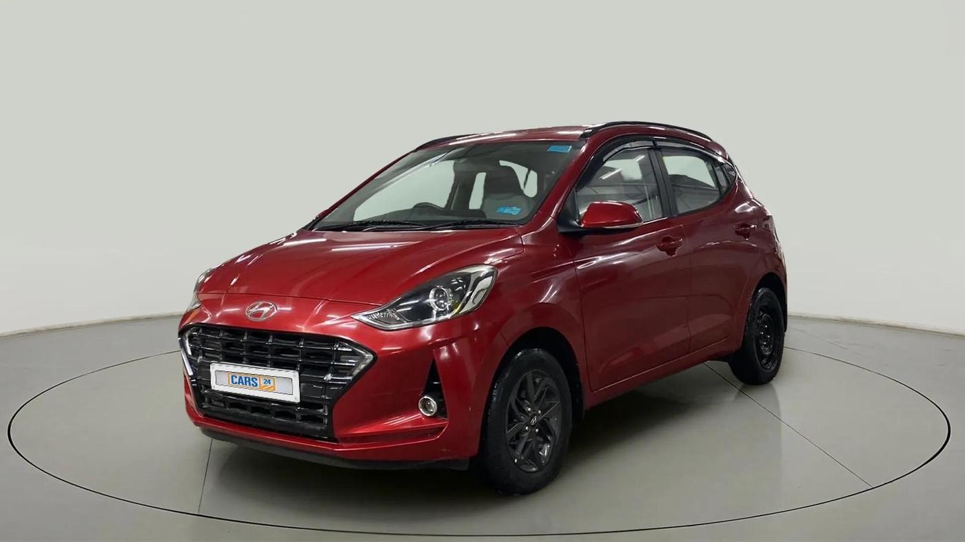 2020 Hyundai GRAND I10 NIOS SPORTZ AMT 1.2 KAPPA VTVT, Petrol, Automatic, 18,239 km, Left Front Diagonal