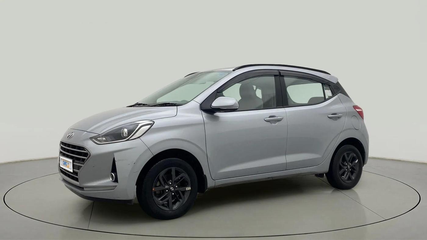 2021 Hyundai GRAND I10 NIOS SPORTZ AMT 1.2 KAPPA VTVT, Petrol, Automatic, 28,497 km, Left Front Diagonal