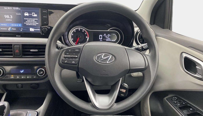 2021 Hyundai GRAND I10 NIOS SPORTZ AMT 1.2 KAPPA VTVT, Petrol, Automatic, 28,497 km, Steering Wheel Close Up