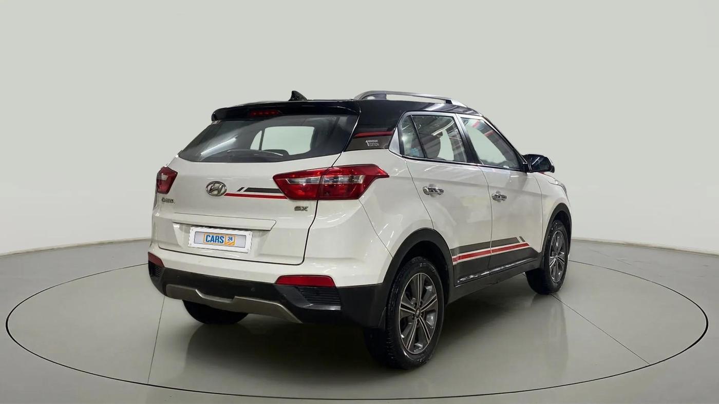 2016 Hyundai Creta SX PLUS  ANNIVERSARY EDITION 1.6 PETROL, Petrol, Manual, 40,138 km, Right Back Diagonal
