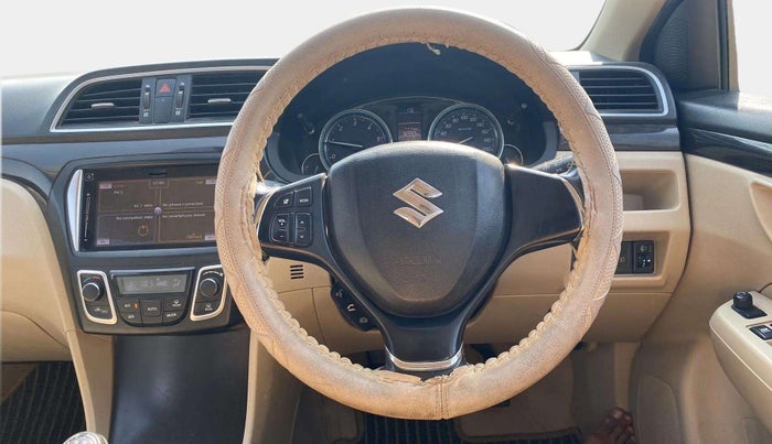 2016 Maruti Ciaz ZDI+ SHVS, Diesel, Manual, 93,026 km, Steering Wheel Close Up