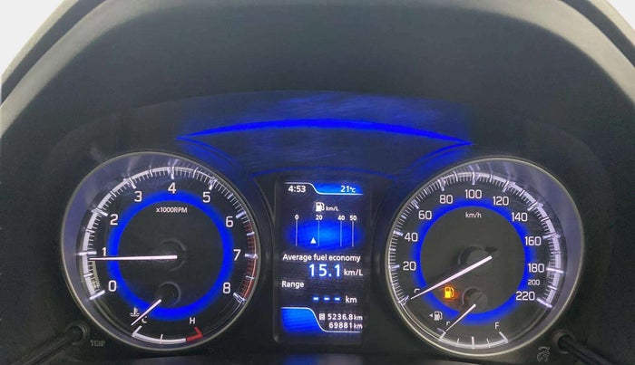 2019 Maruti Baleno ZETA PETROL 1.2, Petrol, Manual, 69,857 km, Odometer Image