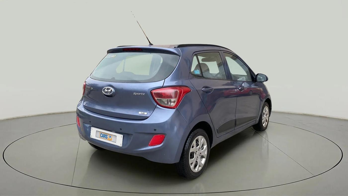 2015 Hyundai Grand i10 SPORTZ 1.2 KAPPA VTVT, Petrol, Manual, 78,109 km, Right Back Diagonal