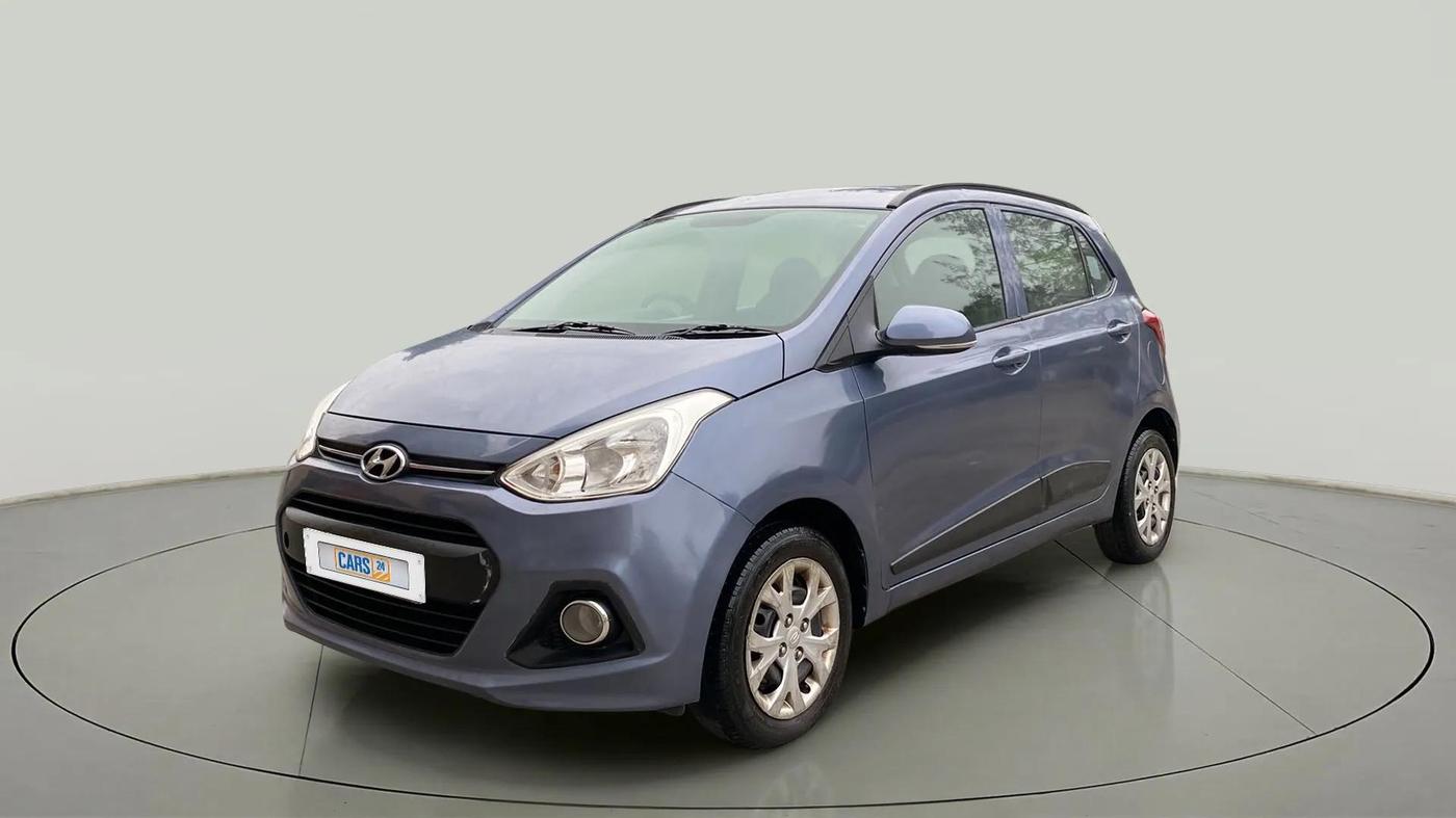 2015 Hyundai Grand i10 SPORTZ 1.2 KAPPA VTVT, Petrol, Manual, 78,109 km, Left Front Diagonal