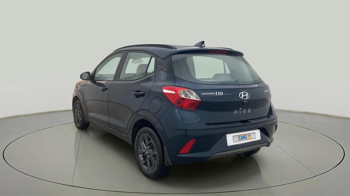 2019 Hyundai GRAND I10 NIOS SPORTZ AMT 1.2 KAPPA VTVT, Petrol, Automatic, 37,693 km, Left Back Diagonal