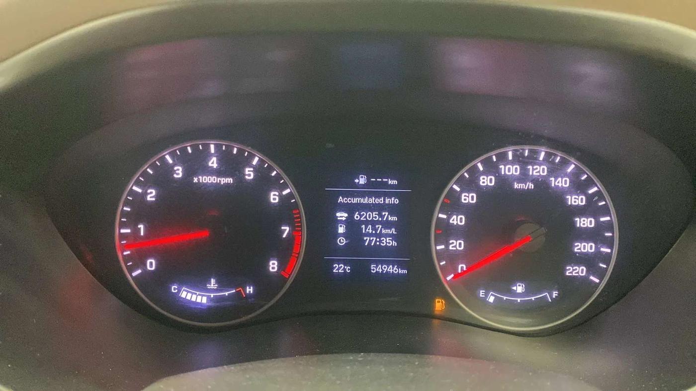 2019 Hyundai Elite i20 ASTA 1.2 (O), Petrol, Manual, 54,937 km, Odometer Image