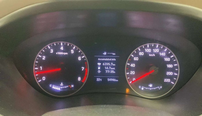 2019 Hyundai Elite i20 ASTA 1.2 (O), Petrol, Manual, 54,937 km, Odometer Image