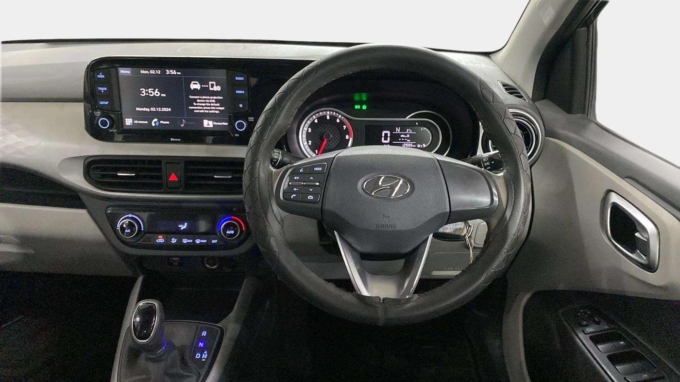 2021 Hyundai GRAND I10 NIOS SPORTZ AMT 1.2 KAPPA VTVT, Petrol, Automatic, 12,891 km, Steering Wheel Close Up