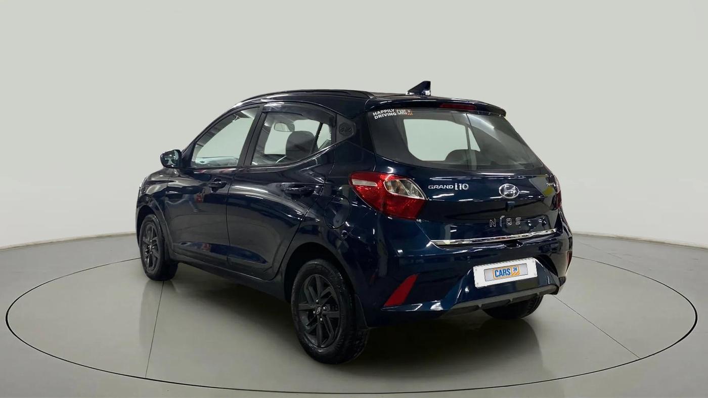 2021 Hyundai GRAND I10 NIOS SPORTZ AMT 1.2 KAPPA VTVT, Petrol, Automatic, 12,891 km, Left Back Diagonal