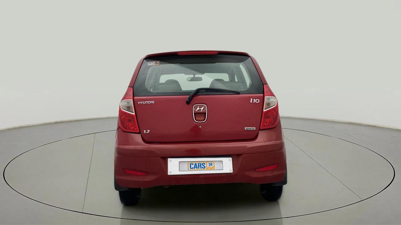 2012 Hyundai i10 SPORTZ 1.2, Petrol, Manual, 75,472 km, Back/Rear