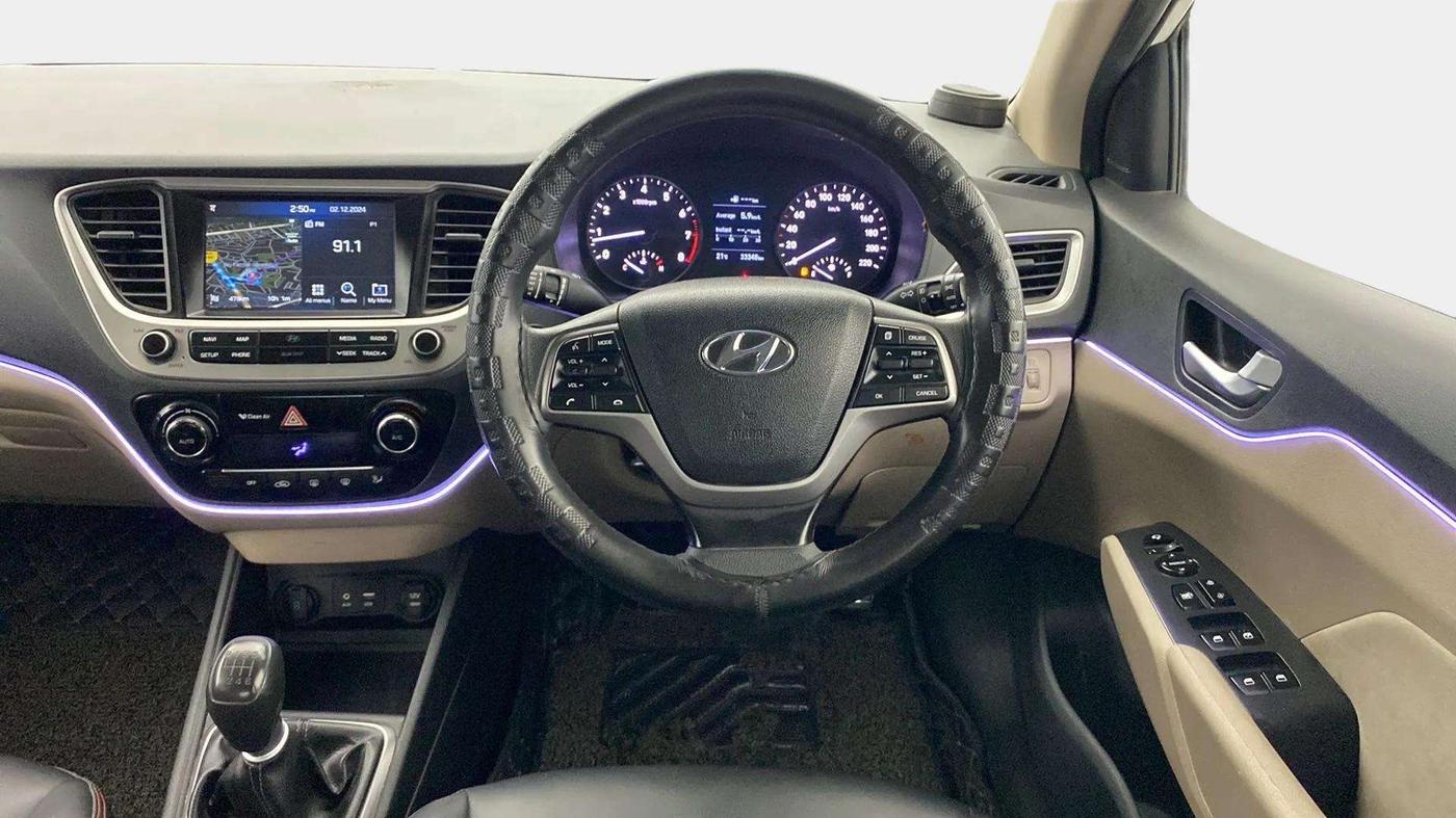 2018 Hyundai Verna 1.6 VTVT SX, CNG, Manual, 34,498 km, Steering Wheel Close Up