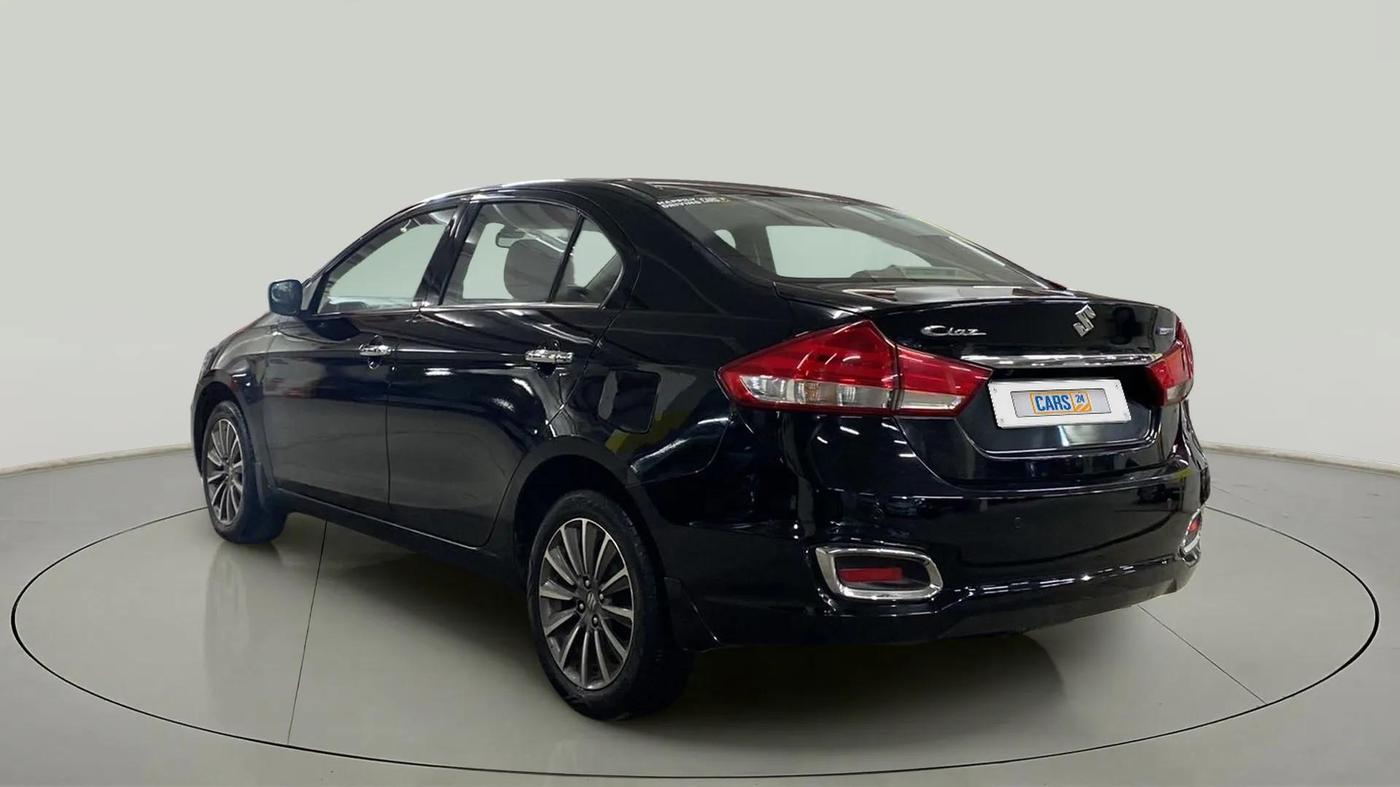 2019 Maruti Ciaz ALPHA  AT 1.5 SHVS PETROL, Petrol, Automatic, 18,619 km, Left Back Diagonal