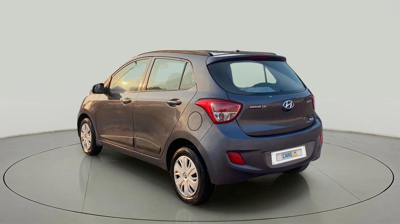 2015 Hyundai Grand i10 SPORTZ 1.2 KAPPA VTVT, Petrol, Manual, 44,808 km, Left Back Diagonal