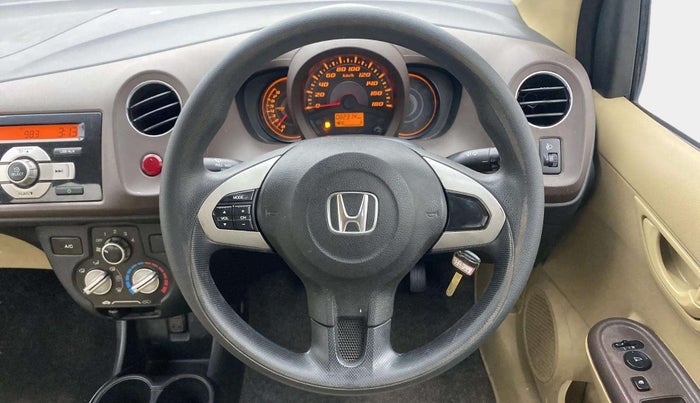 2013 Honda Amaze 1.2L I-VTEC S, Petrol, Manual, 82,305 km, Steering Wheel Close Up