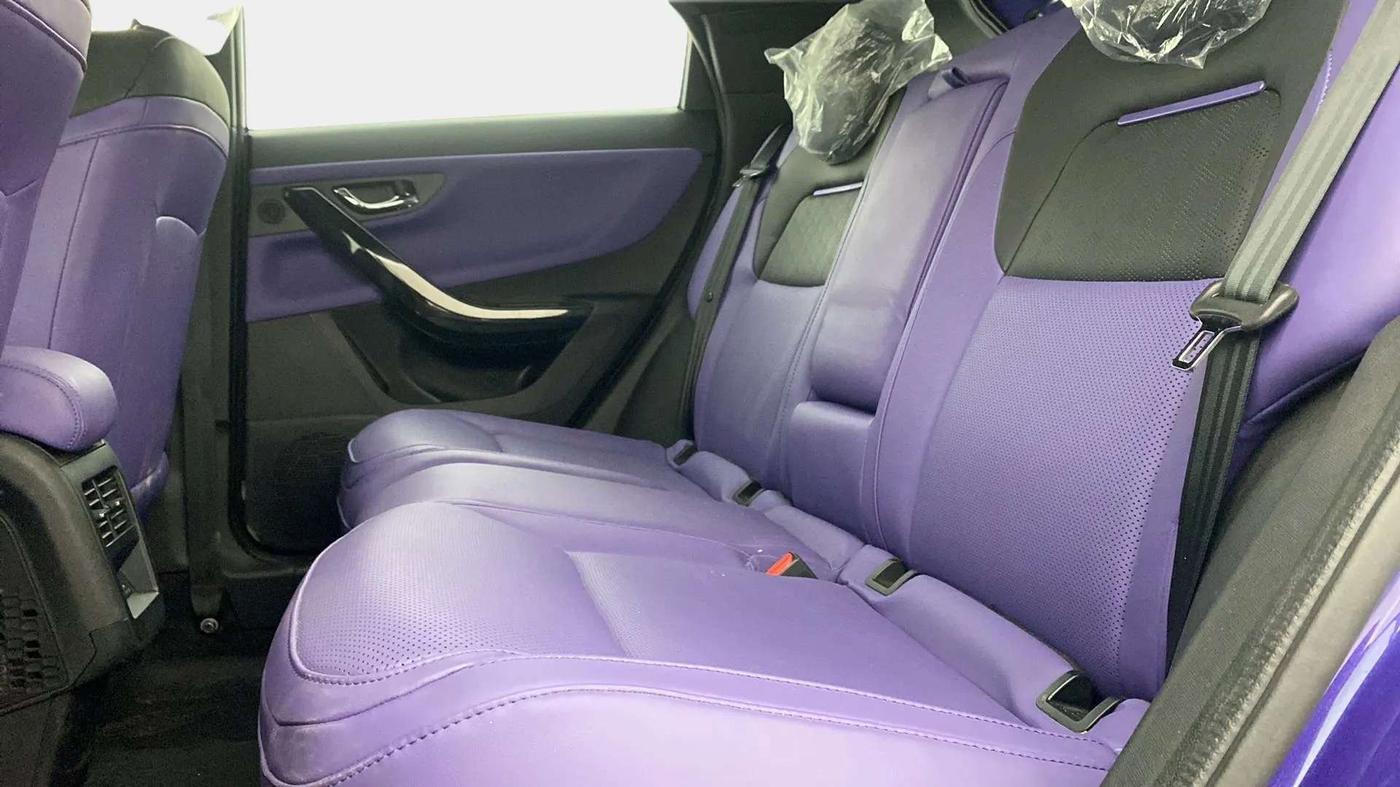 2024 Tata NEXON FEARLESS PURPLE + SUNROOF DUAL TONE 1.2 PETROL, Petrol, Manual, 9,643 km, Right Side Rear Door Cabin