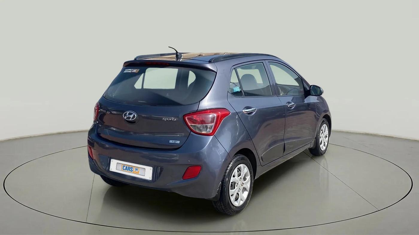 2014 Hyundai Grand i10 SPORTZ 1.2 KAPPA VTVT, Petrol, Manual, 60,900 km, Right Back Diagonal