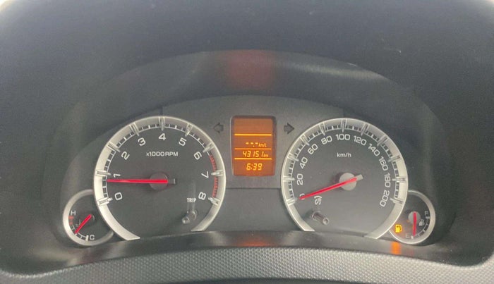2013 Maruti Swift VXI, Petrol, Manual, 43,296 km, Odometer Image