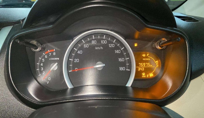 2021 Maruti Celerio VXI CNG, CNG, Manual, 75,979 km, Odometer Image