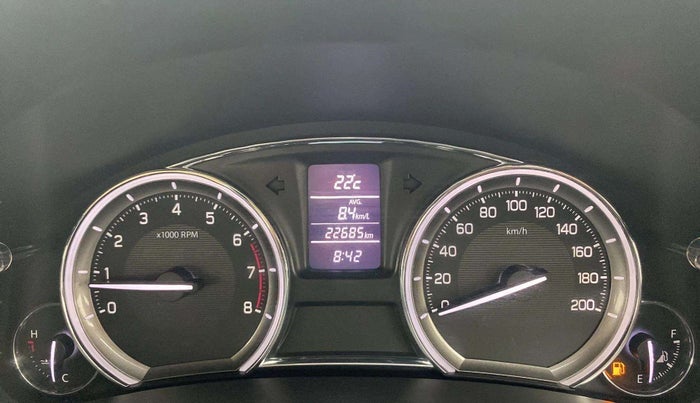 2017 Maruti Ciaz ALPHA 1.4 PETROL, Petrol, Manual, 22,858 km, Odometer Image