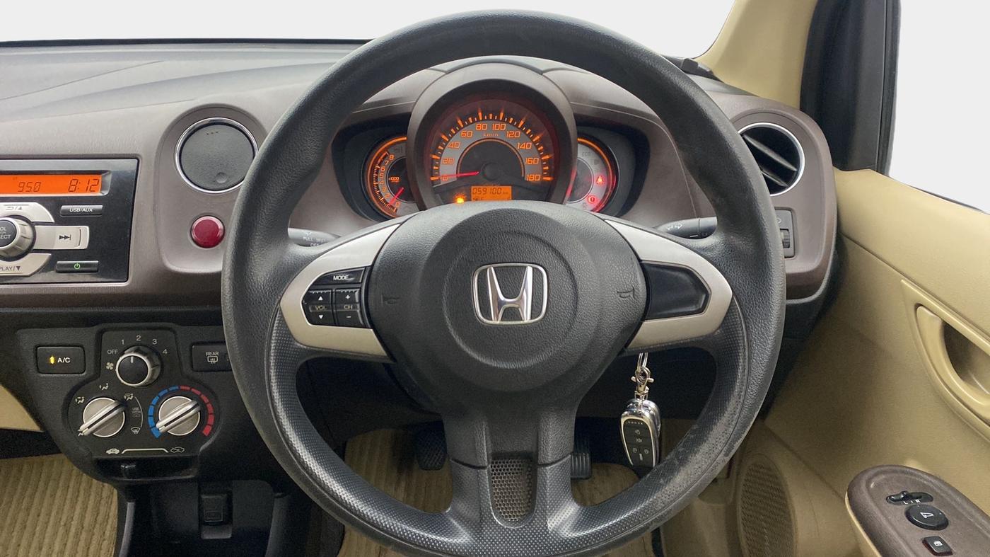 2013 Honda Brio S MT, Petrol, Manual, 59,241 km, Steering Wheel Close Up