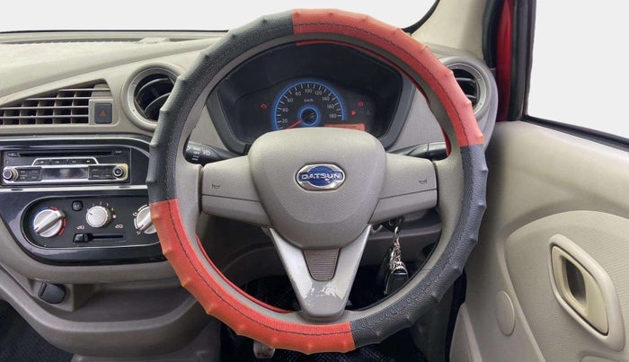 2016 Datsun Redi Go T (O), Petrol, Manual, 80,128 km, Steering Wheel Close Up