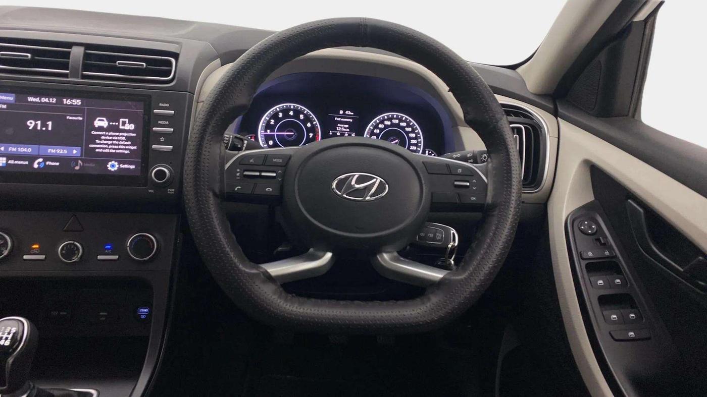 2020 Hyundai Creta EX 1.5 PETROL, Petrol, Manual, 15,056 km, Steering Wheel Close Up